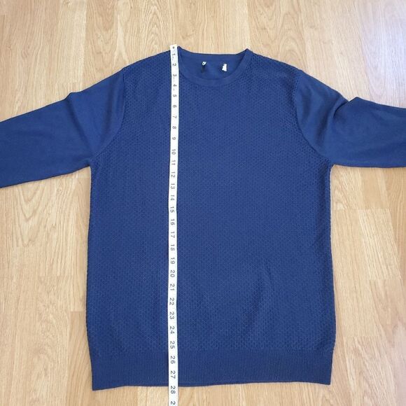 Calibrate Honeycomb Crewneck Sweater size Medium in Navy - Picture 9 of 12